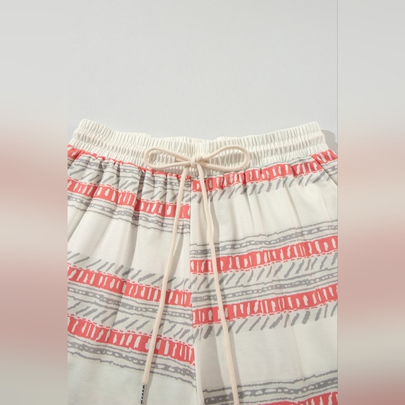 V-Neck Sleeveless Top and Drawstring Shorts Set - Picture 4 of 6